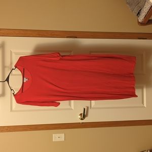 LuLaRoe Julia orange dress